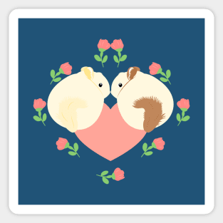 Chinchilla Couple Sticker